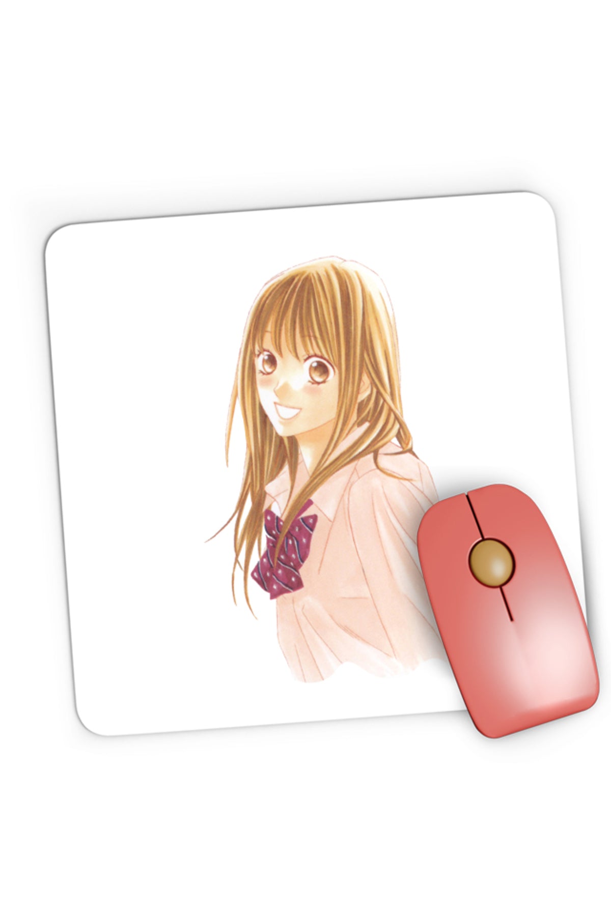 Mousepad Gaming LDK Nishimori Aoi School Uniform Love Story, 21x19 cm