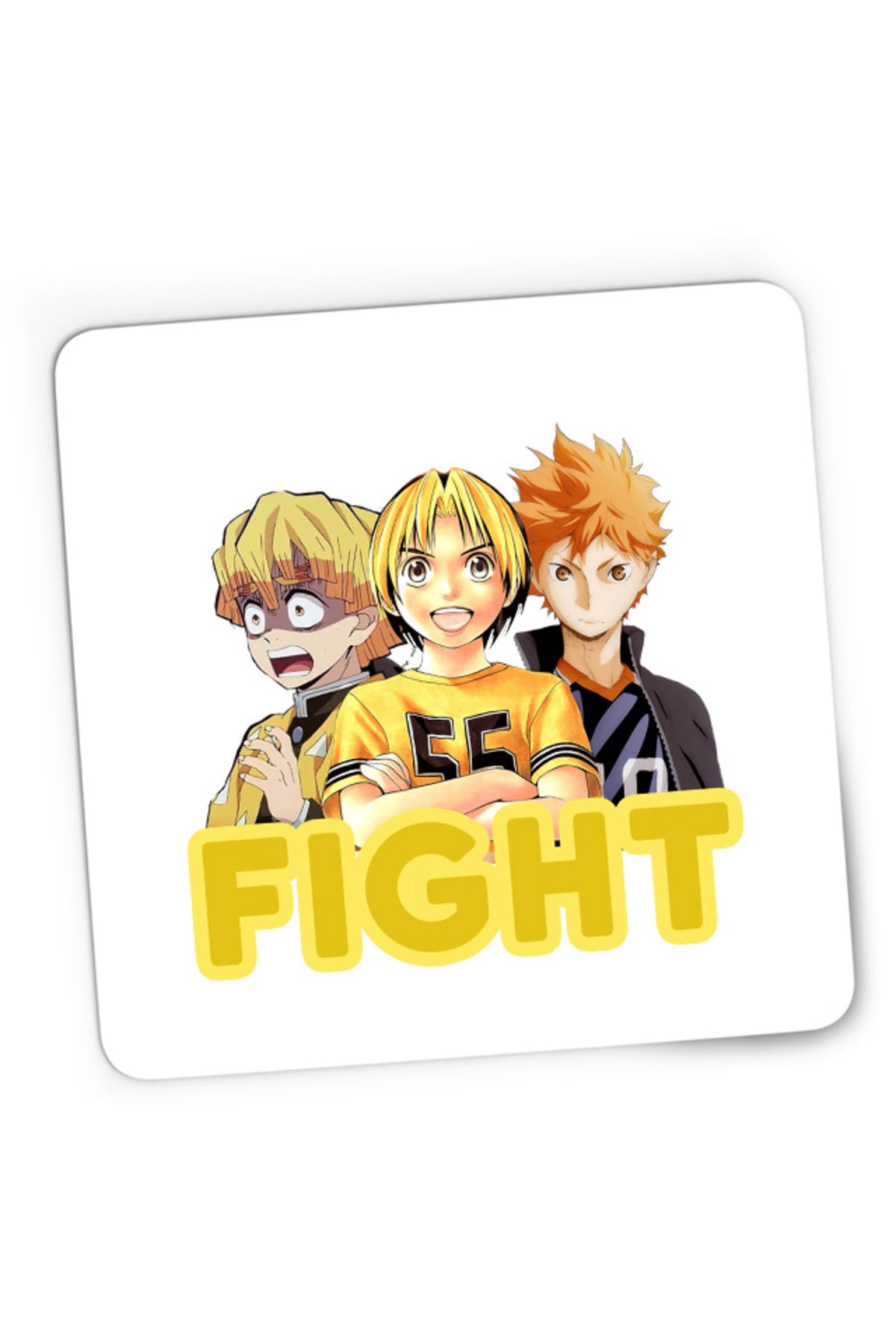 Mousepad Gaming Hikaru no Go Zenitsu Kimetsu no Yaiba Haikyuu Power Otaku, 21x19 cm