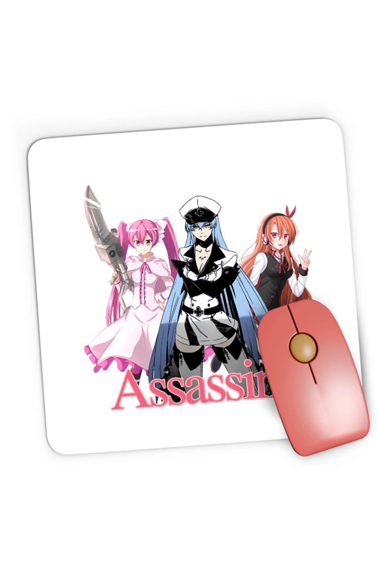 Mousepad Gaming Akame ga Kill Mine Esdeath Celsea Spadasin Assasin Anime, 21x19 cm