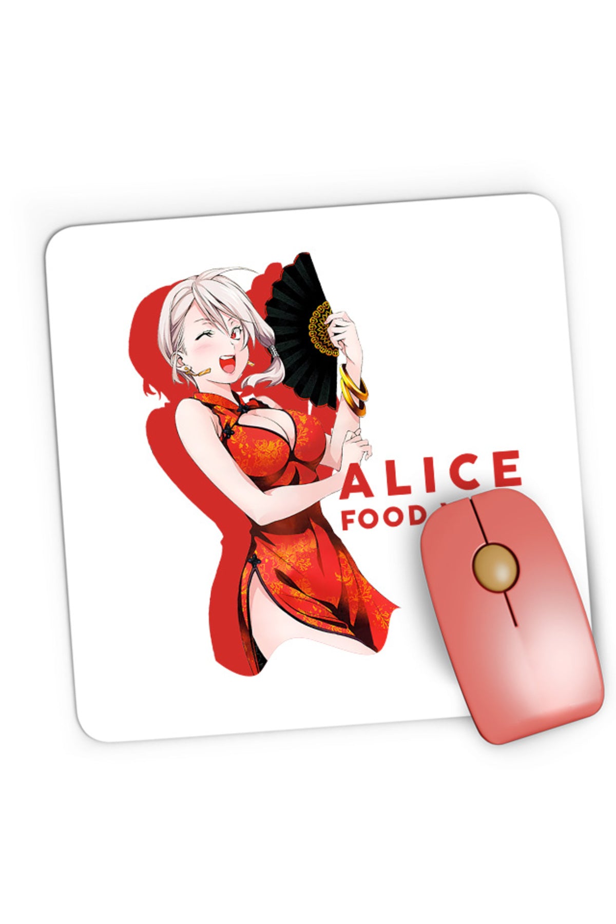 Mousepad Gaming Food Wars Alice Fan Chinese Dress Animeuri, 21x19 cm
