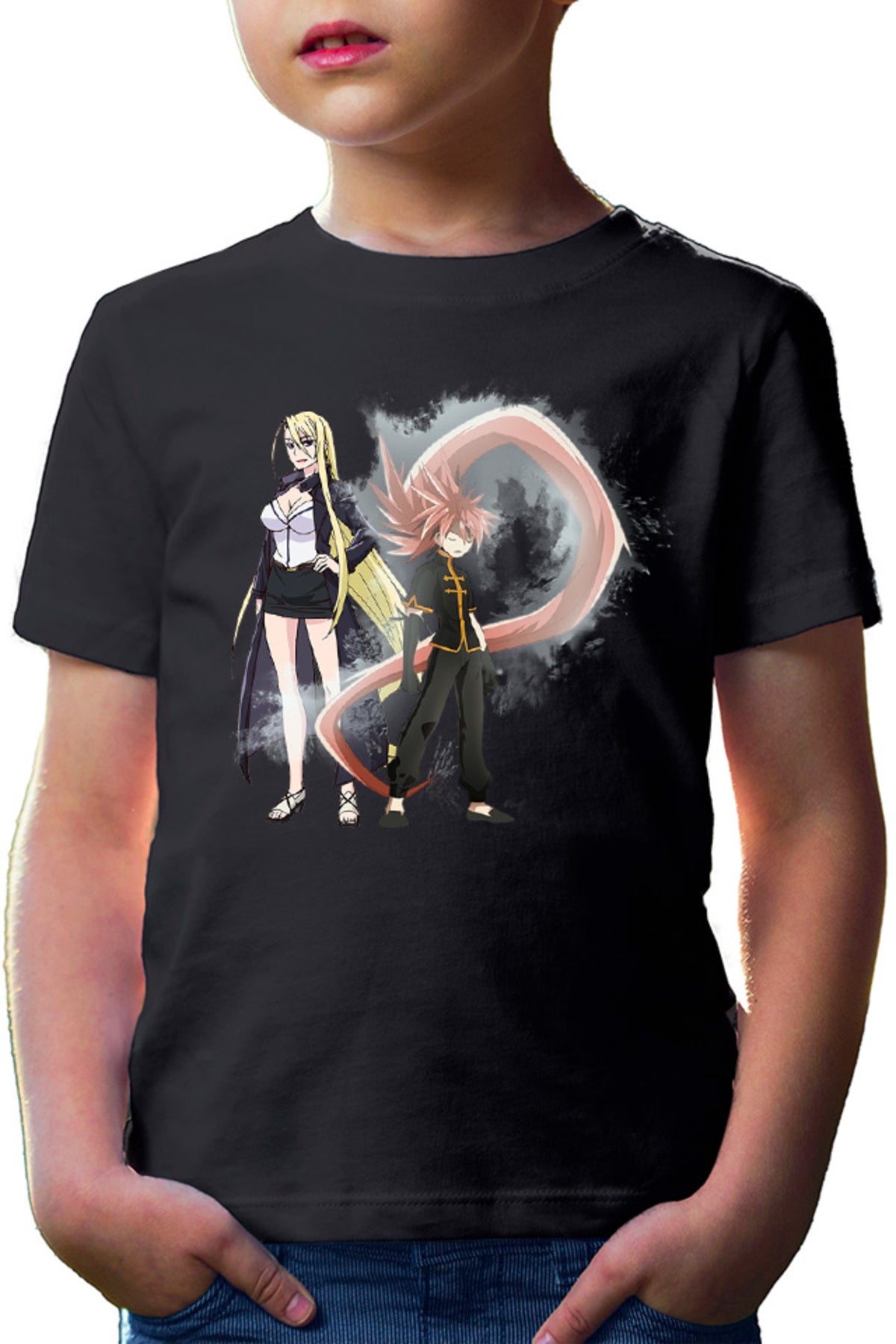 Tricou copii UQ Holder Touta McDowell Super Power Cosplay Otaku