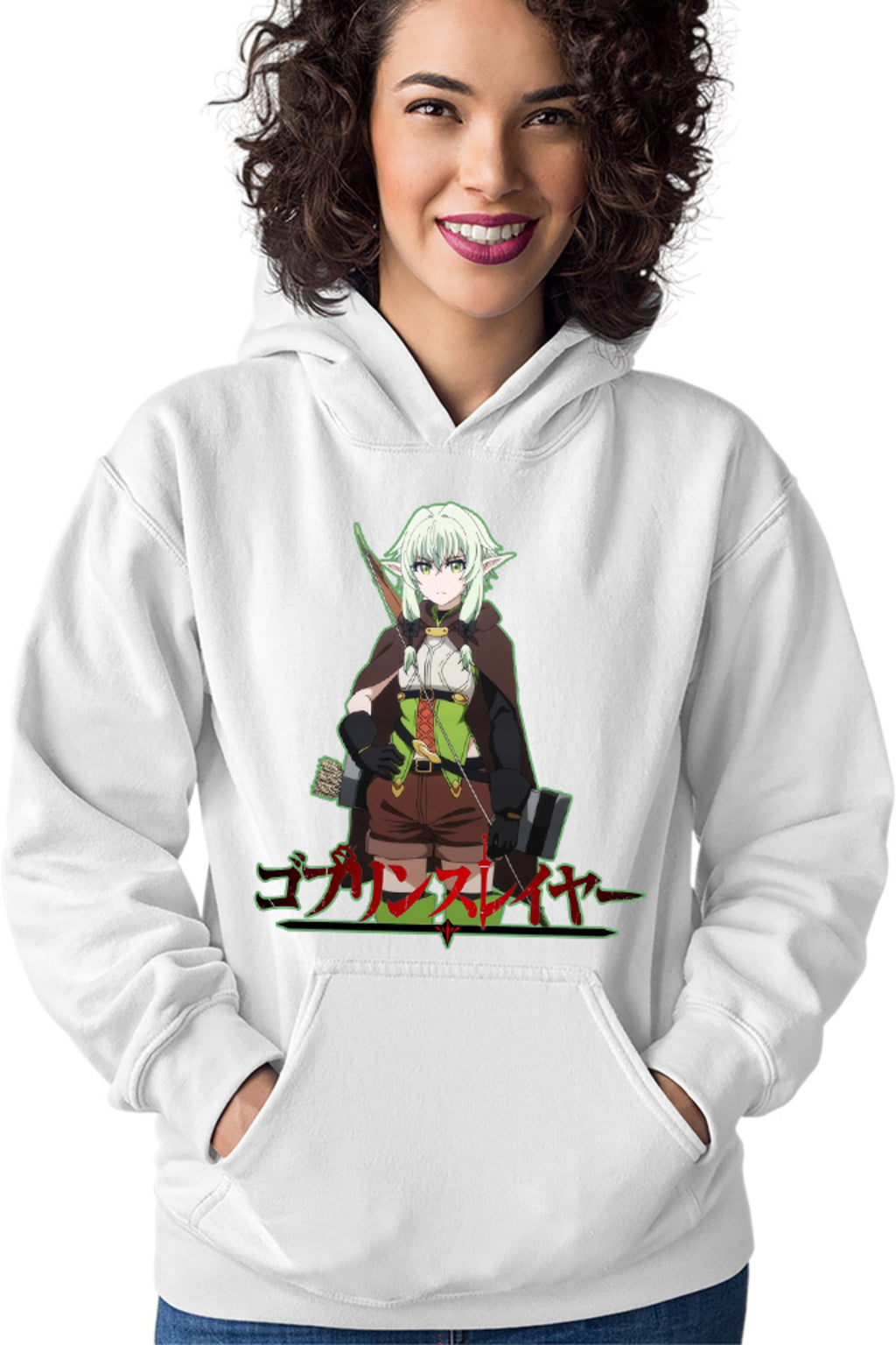 Hanorac dama Goblin Slayer Magical Elf Bow Archer Otaku Demon