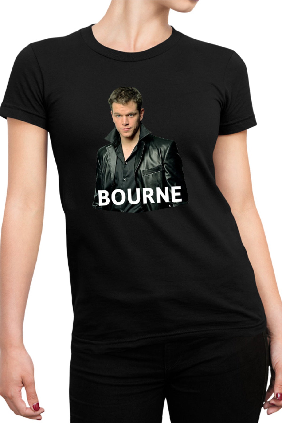 Tricou dama Bourne Matt Damon Celebrity Identity Theatrical Films