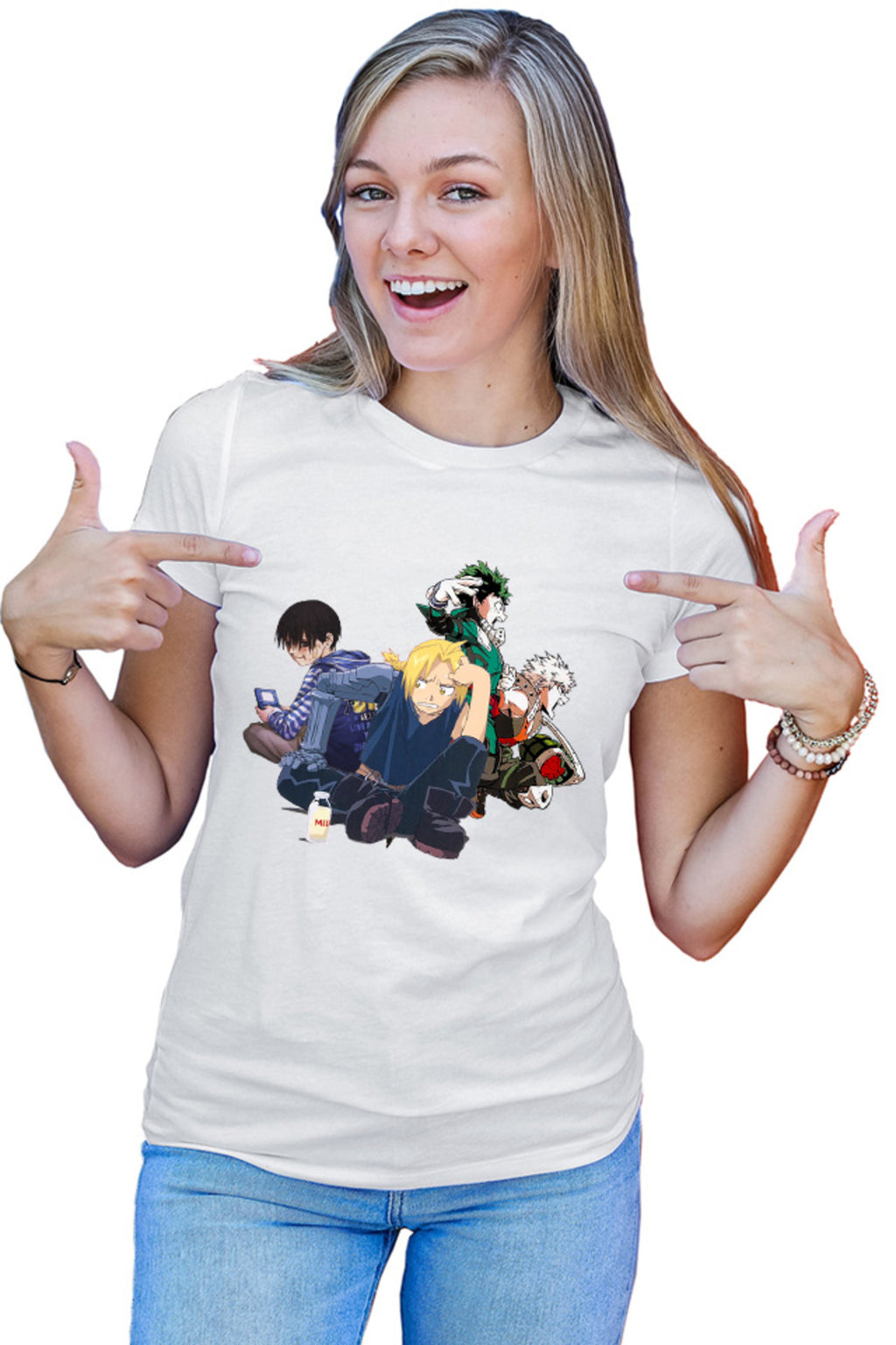 Tricou dama Btooom! Kou My Hero Academia Ikuzu Katsuki Milk Force Explosion