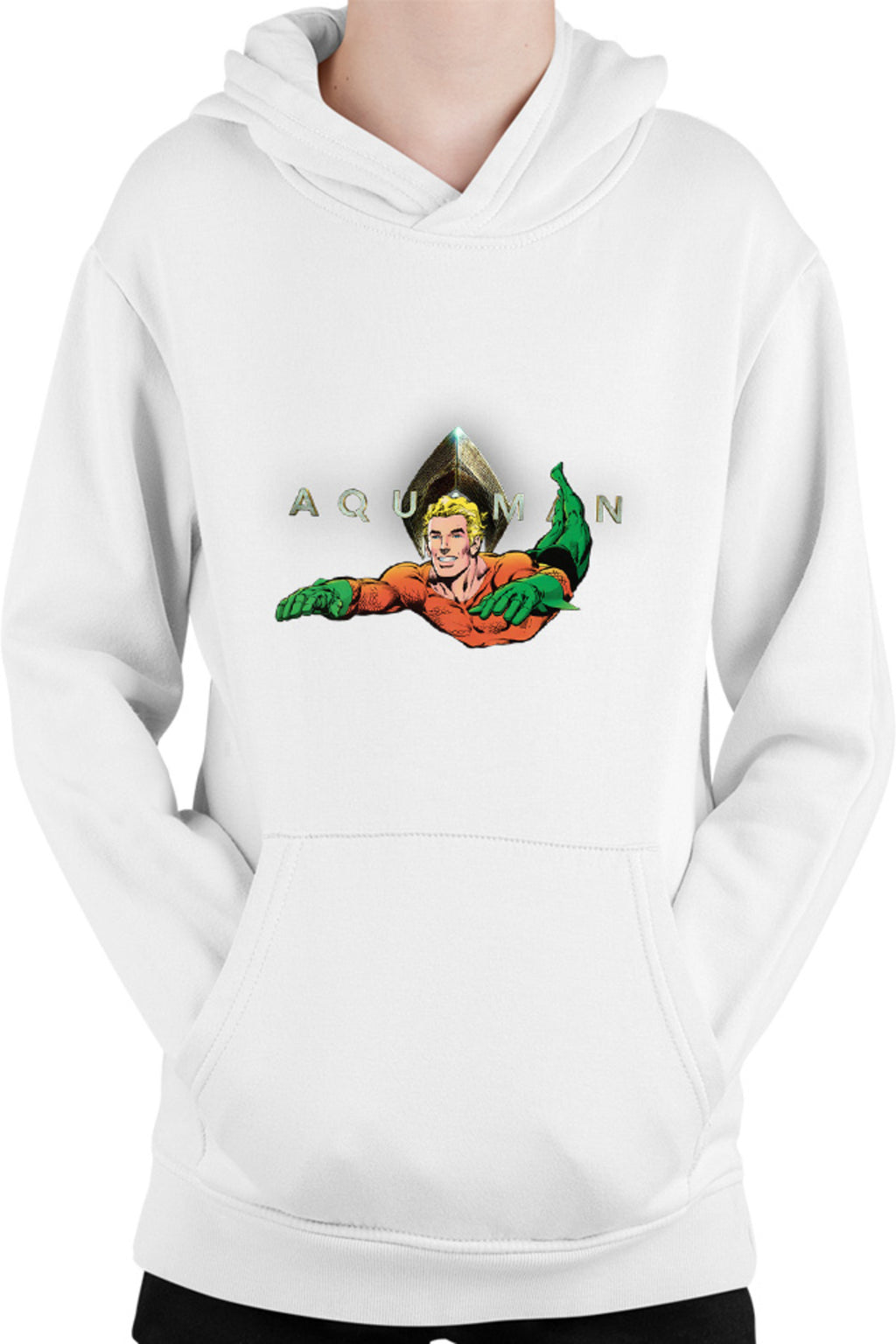 Hanorac copii Aquaman Logo Jump Water Swim Hero Strong