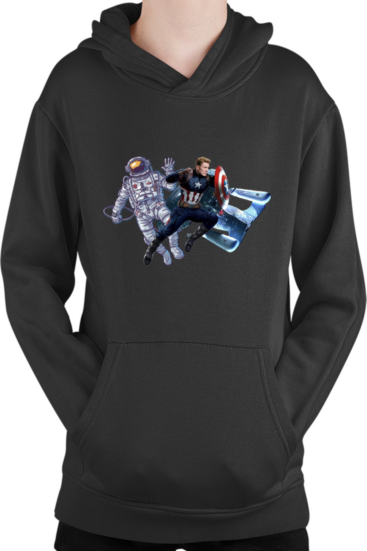 Hanorac copii Captain America Astronaut NASA Star Trek Space Ship Shield