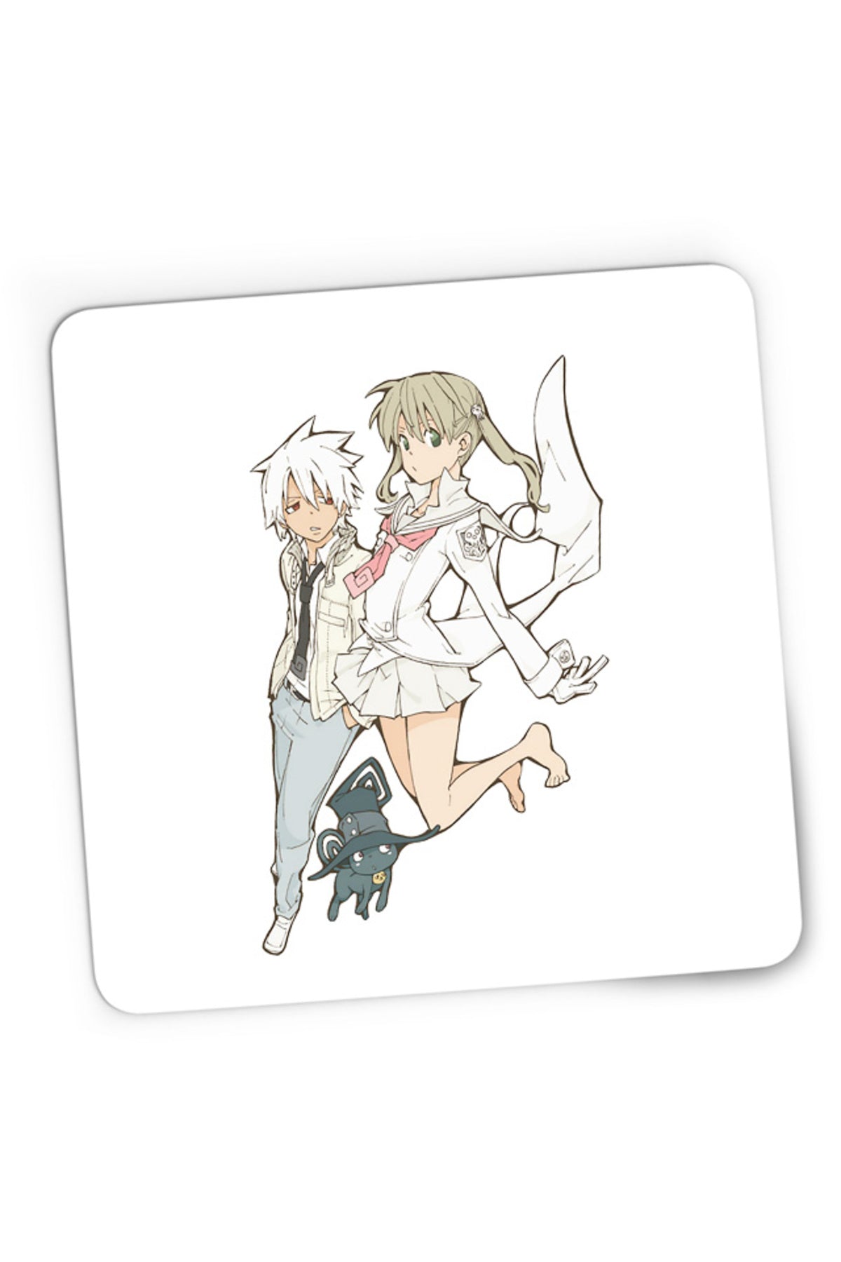 Mousepad Gaming Soul Eater Black Star Maka Angel Version Manga, 21x19 cm