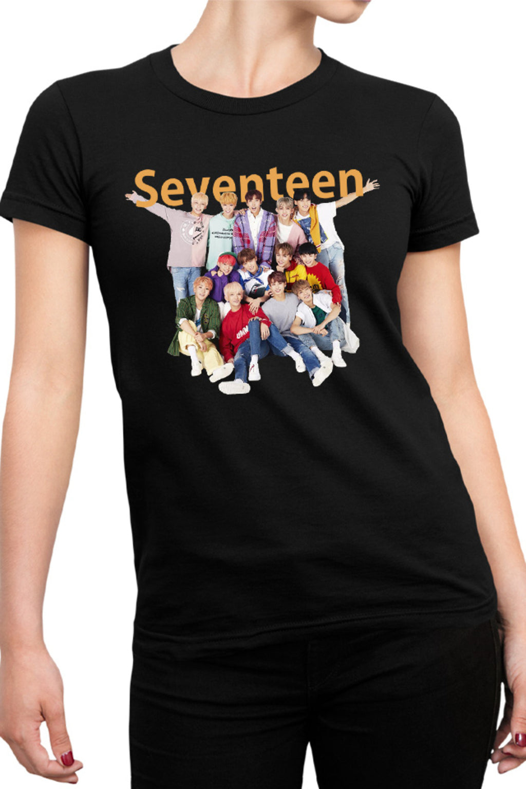 Tricou dama Seventeen Group Members Fan Page Boys K-Pop