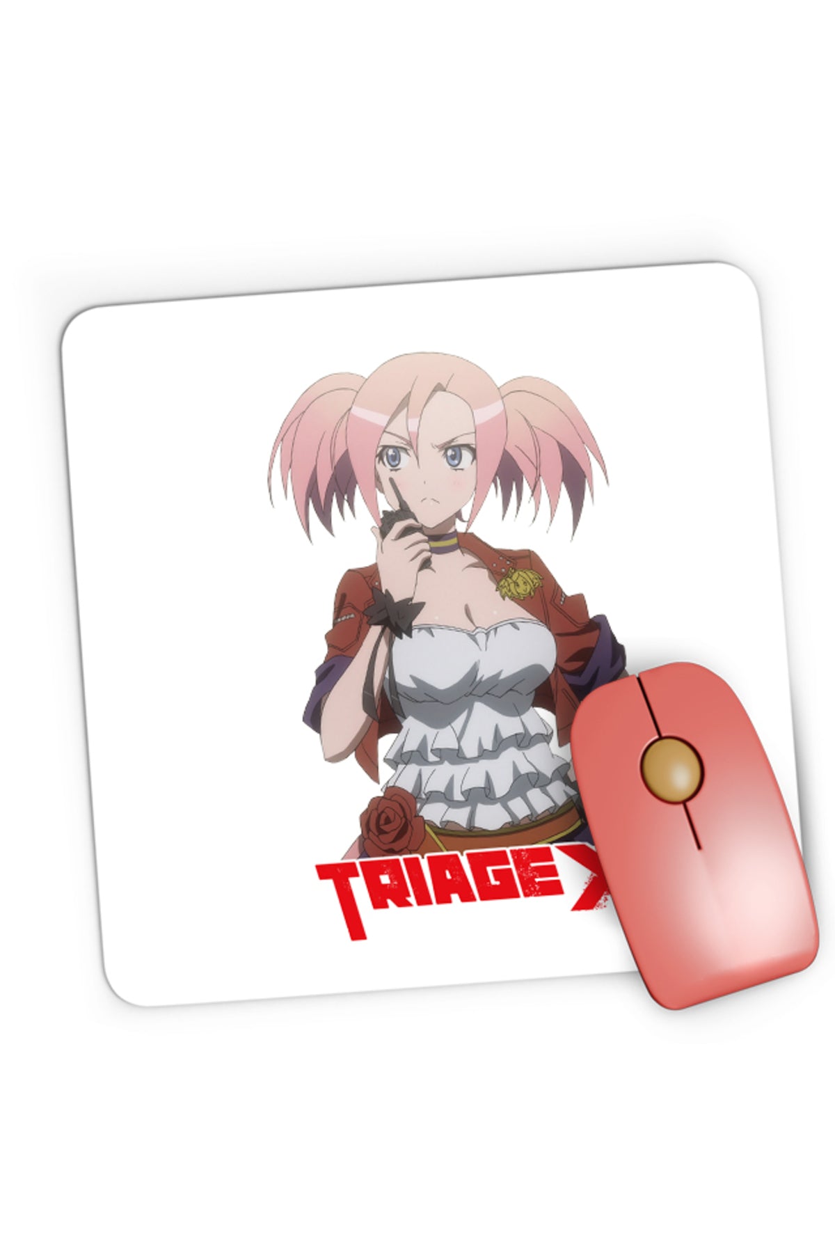 Mousepad Gaming Triage X Nishida Oriha Twins Manga Kawaii, 21x19 cm