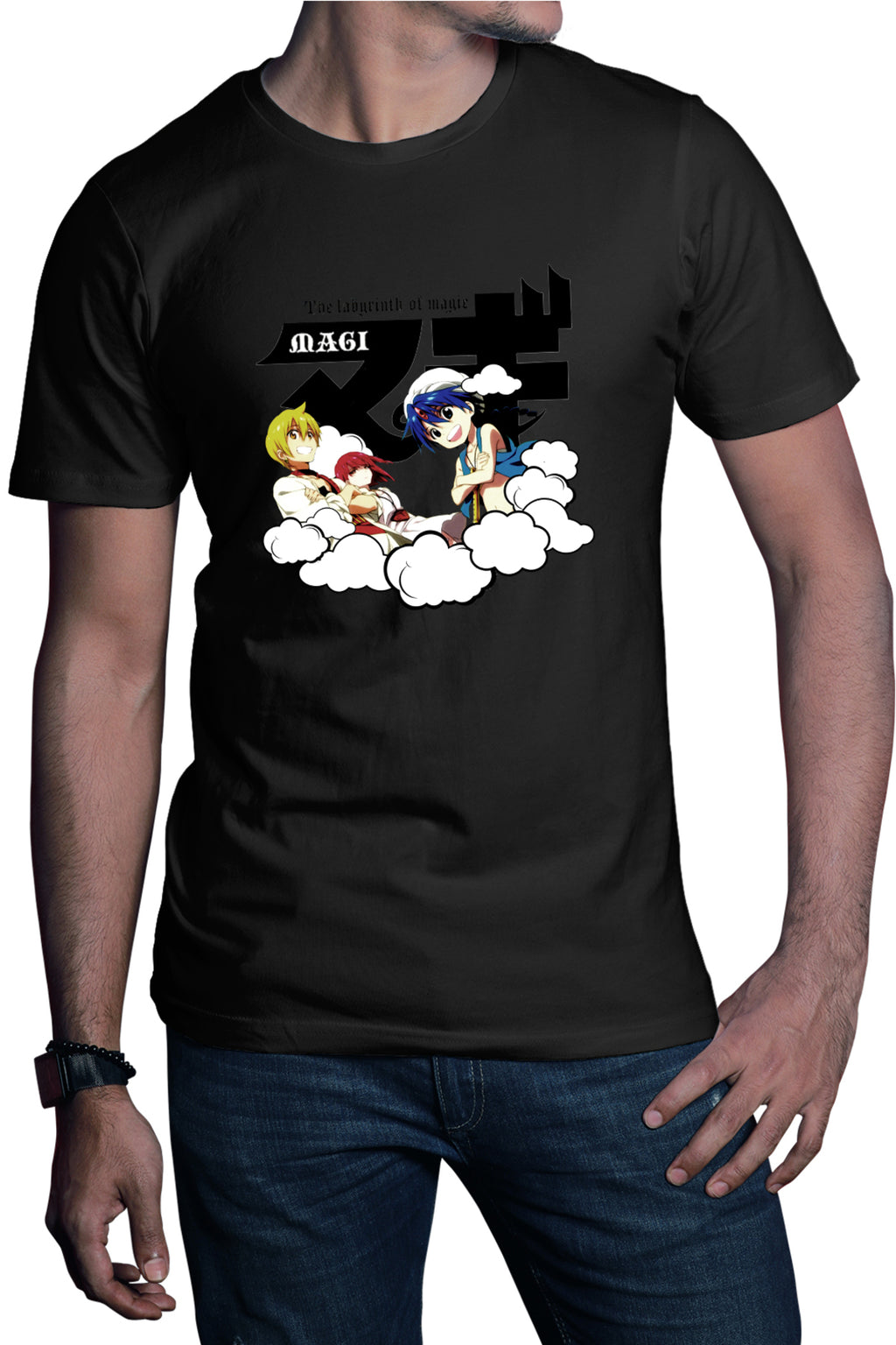 Tricou barbati Magi The Labyrinth of Magic Protagonists Group Clouds
