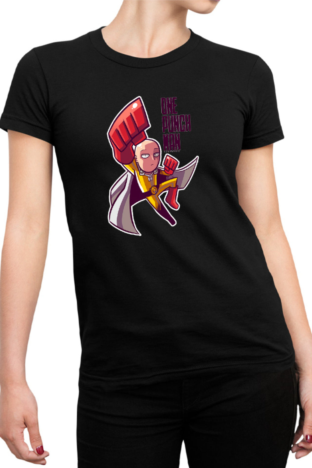 Tricou dama One-Punch Man Hero Tatakae Anime Weeb