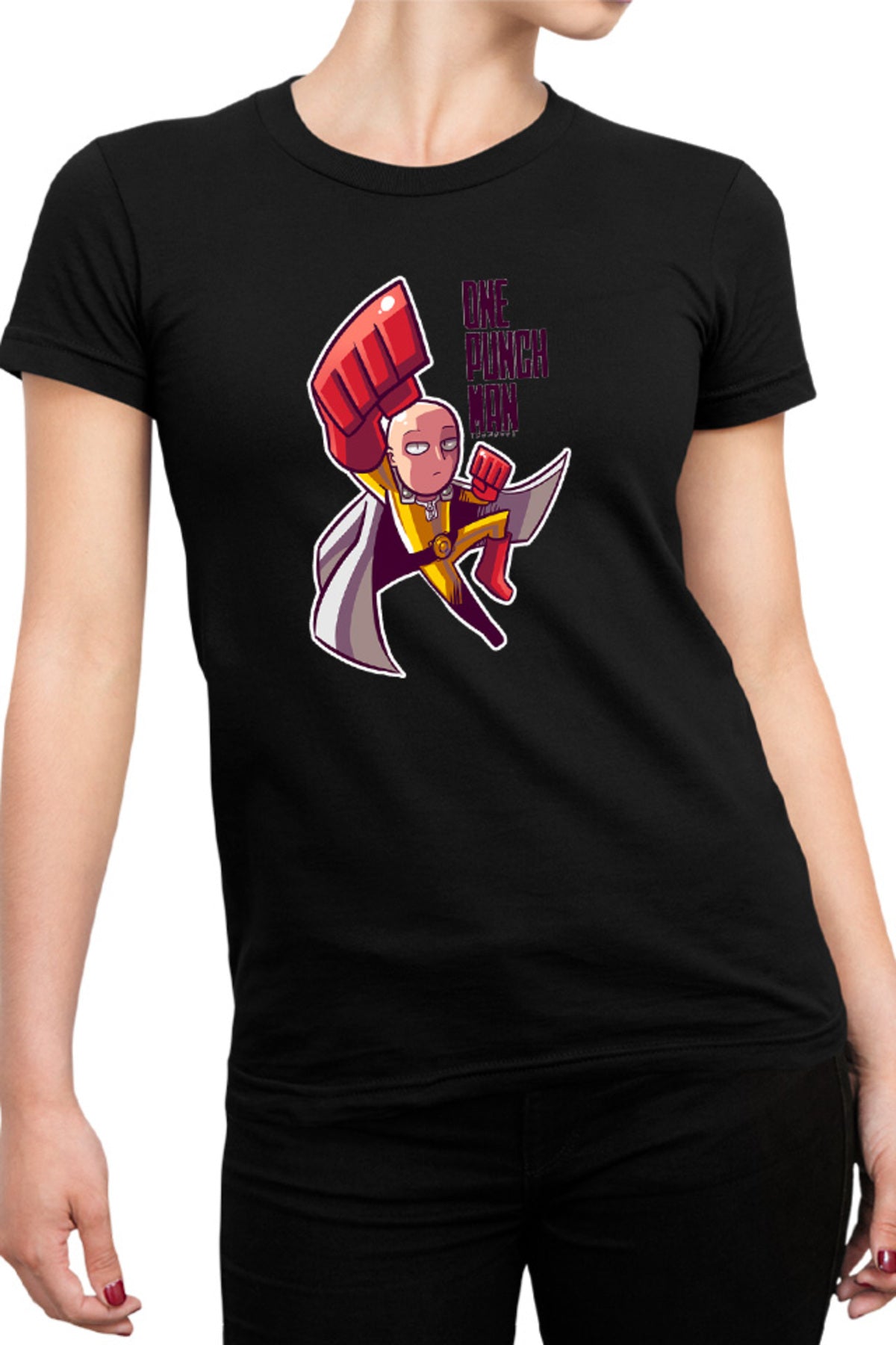 Tricou dama One-Punch Man Hero Tatakae Anime Weeb