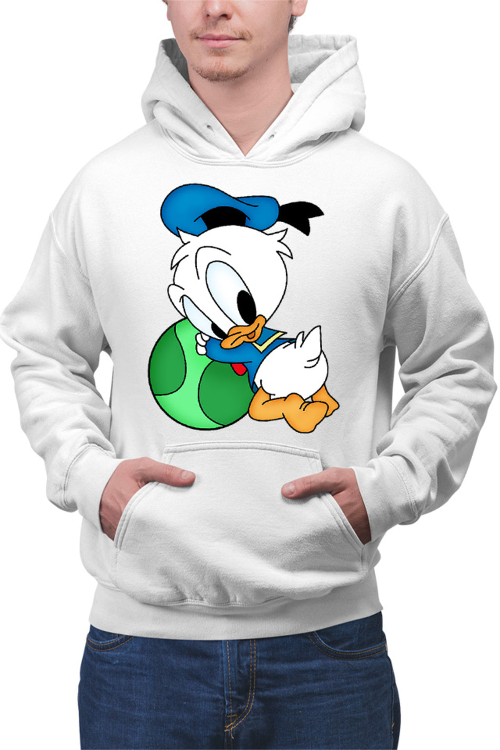 Hanorac barbati Donald Duck Kid Chibi Duckling Ball Play