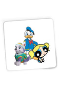 Mousepad Gaming Donald Duck Powerpuff Girls Bubble Paw Power Husky Dog, 21x19 cm