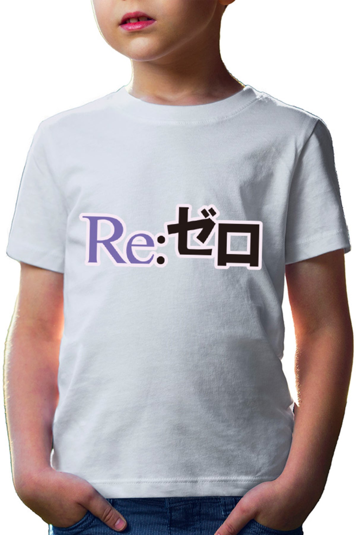 Tricou copii Re Zero Logo Fantasy Drama Isekai Fortnite