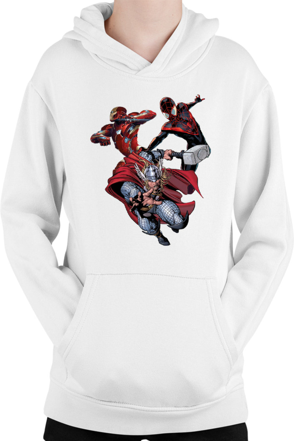 Hanorac copii Ironman Thor Spiderman Thunder God Cartoons