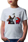 Tricou copii Thor Among Us Suspicious Vent Hammer Gameplay Puzzle