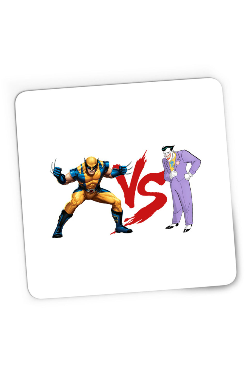 Mousepad Gaming Wolverine VS Joker Costume Cartoon, 21x19 cm