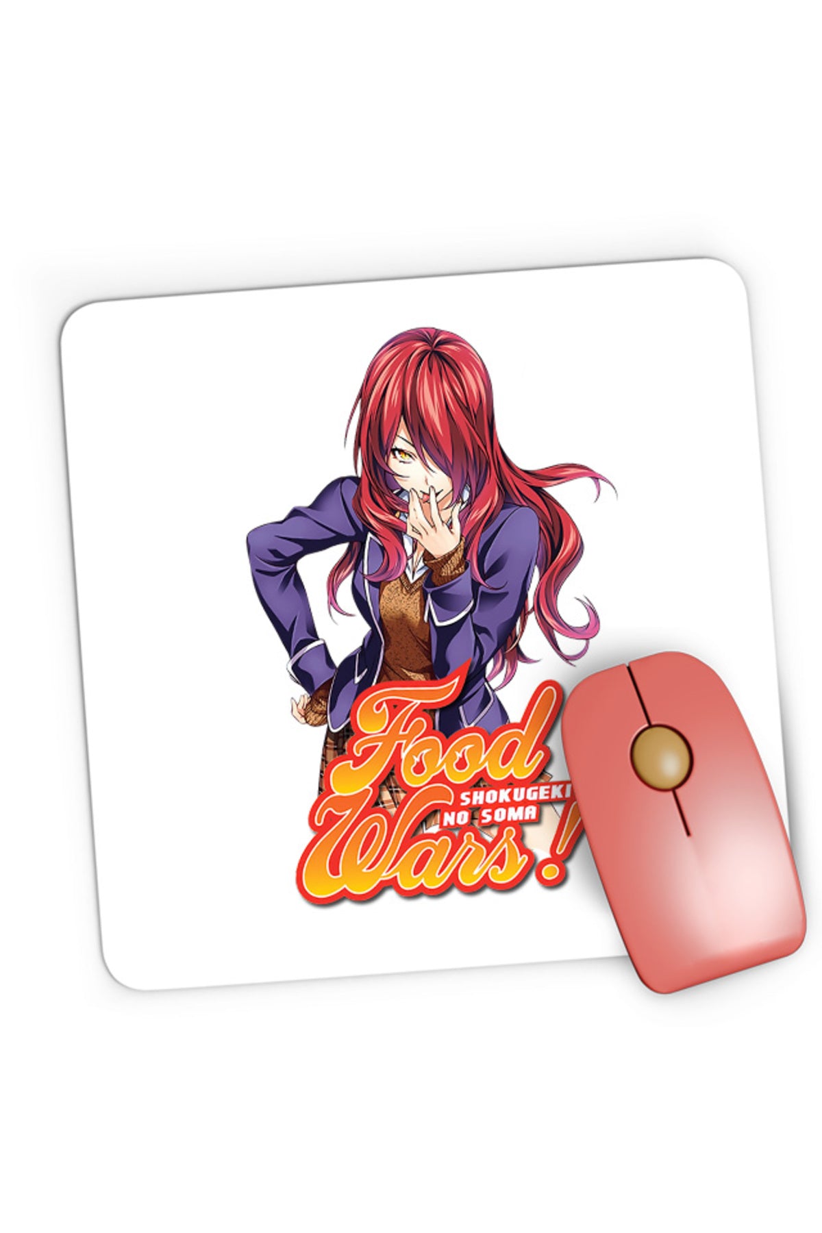 Mousepad Gaming Food Wars Kobayashi Rindou School Uniform, 21x19 cm