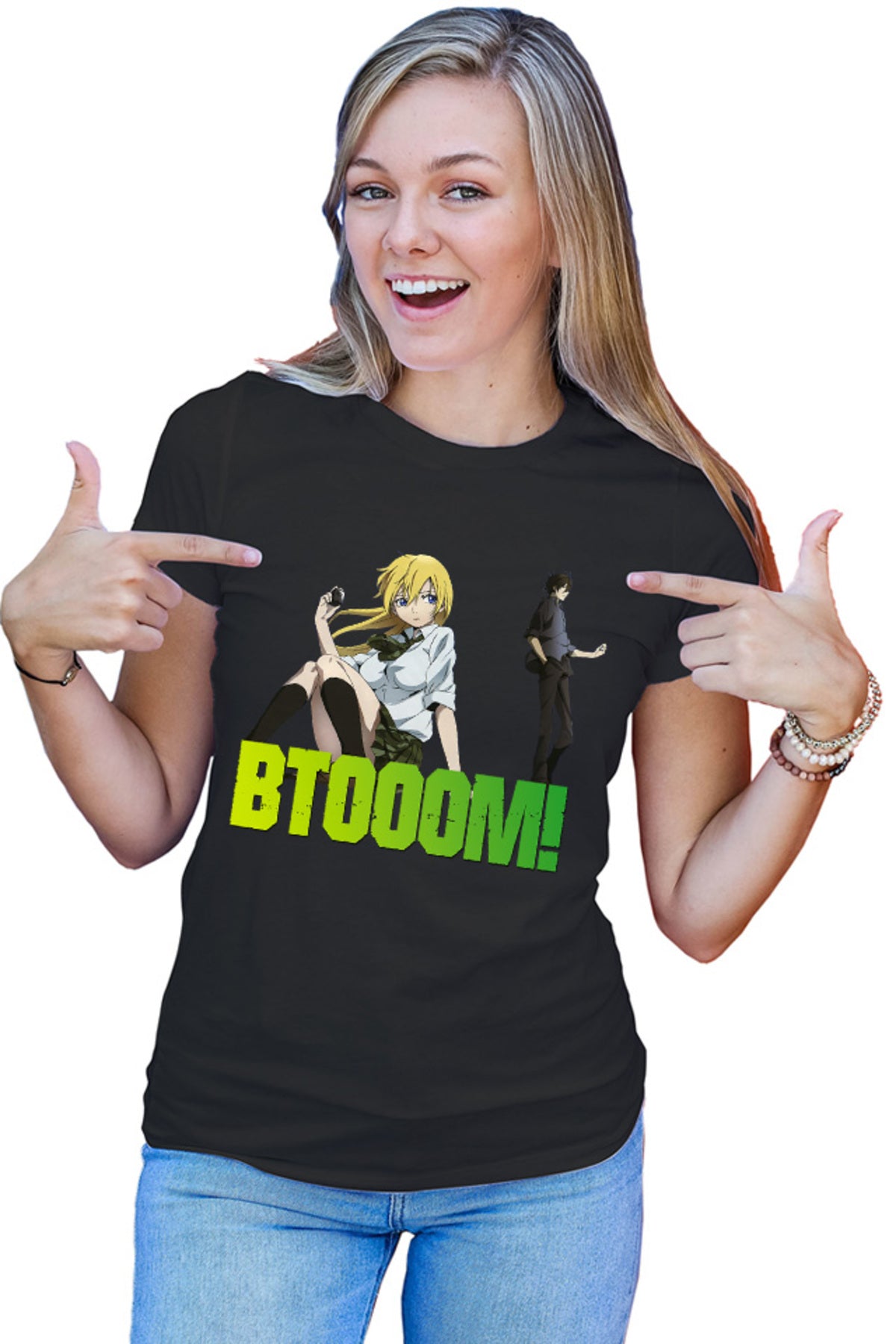 Tricou dama Btooom! Sakamoto Psichological Anime Shounen Manga Cosplay
