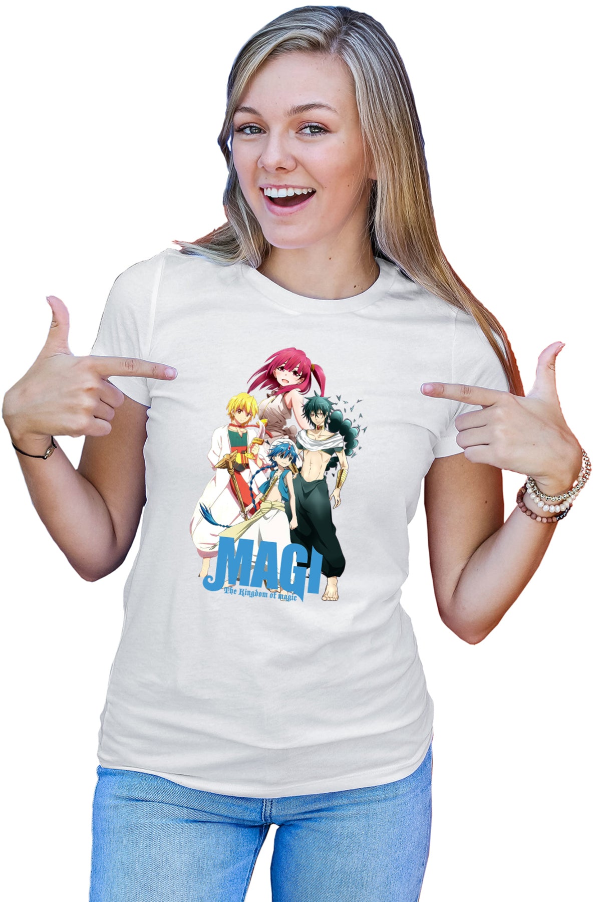 Tricou dama Magi The Labyrinth of Magic Alladin Friends Anime