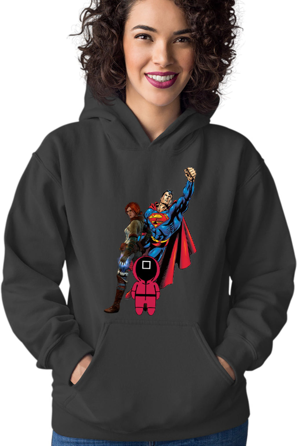 Hanorac dama Squid Game Superman Witcher Triss Superpowers