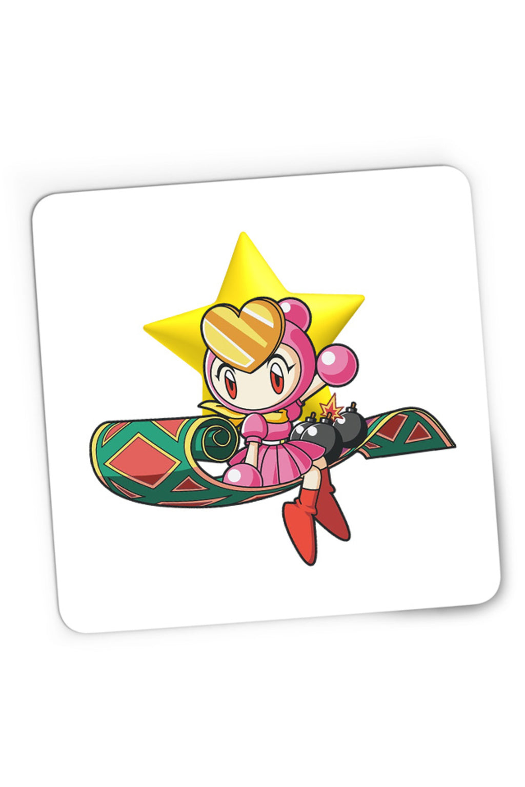 Mousepad Gaming Bomberman Women Carpet Star Fly, 21x19 cm