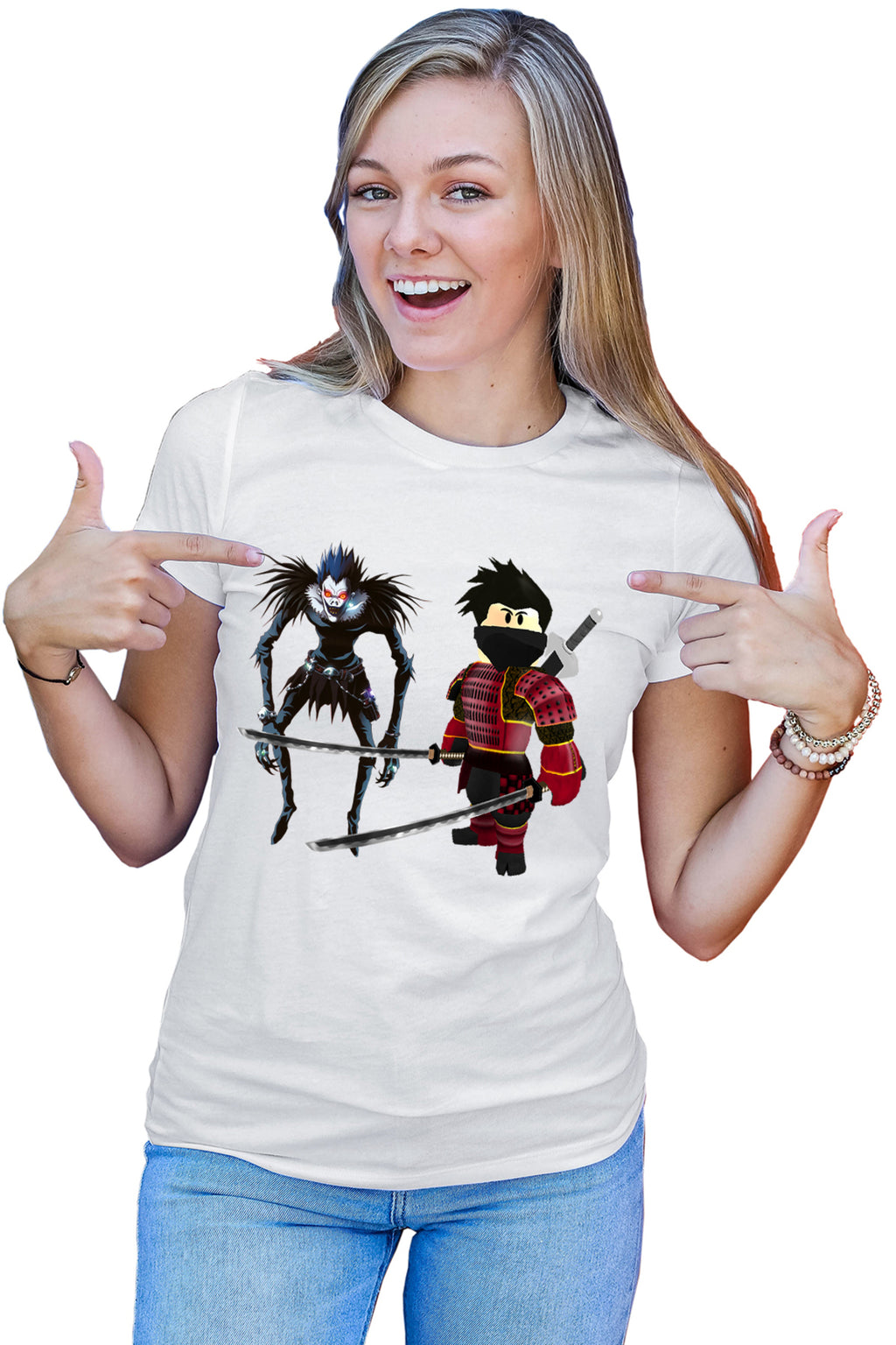 Tricou dama Roblox Youtube Ninja Death Note Ryuk