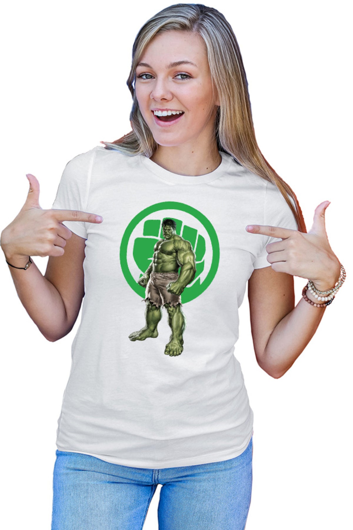 Tricou dama Hulk The Incredible Muscle Big Power Marvel