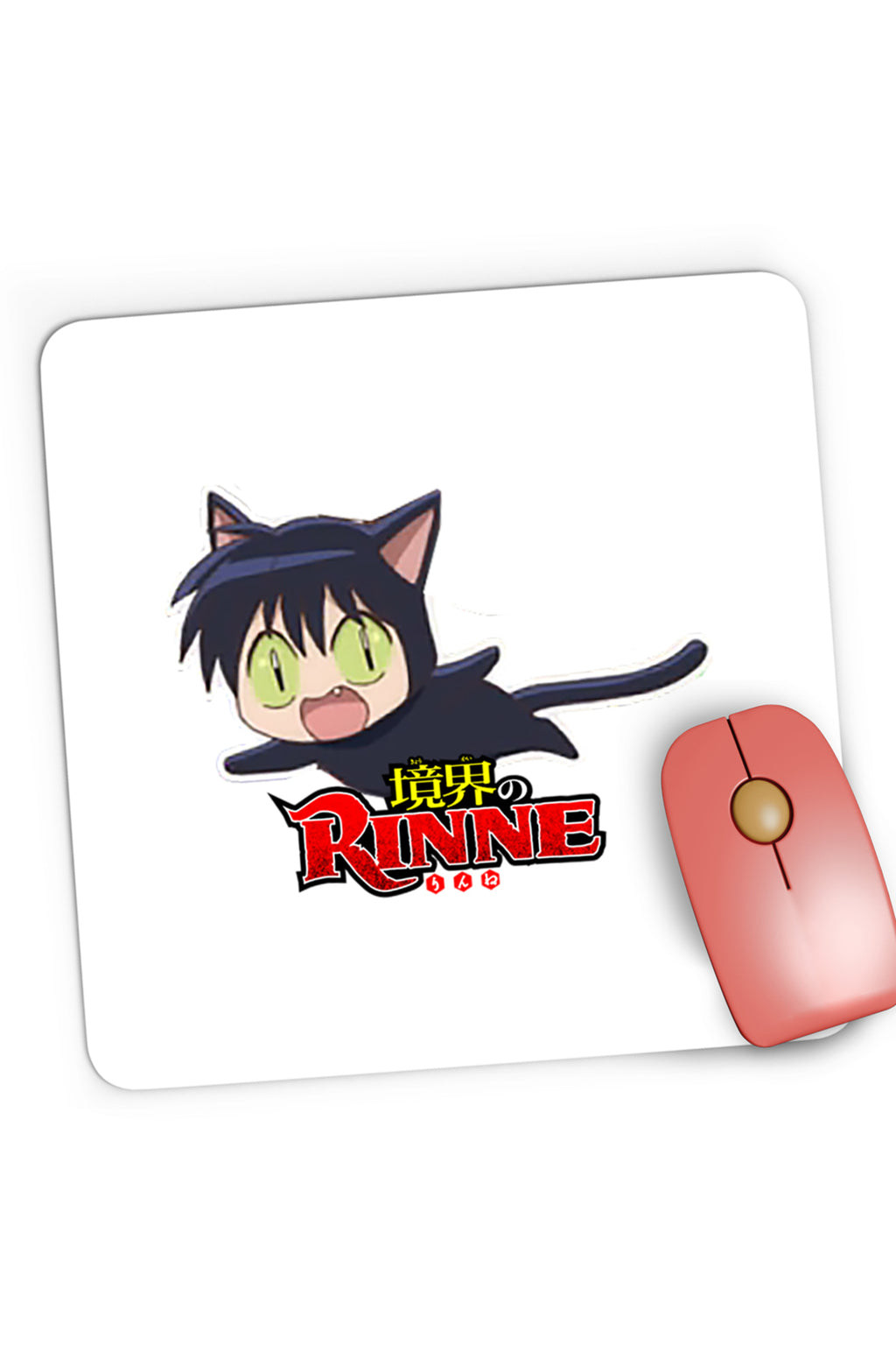 Mousepad Gaming Rin-ne Rokumon Black Cat Rinne Boundary, 21x19 cm