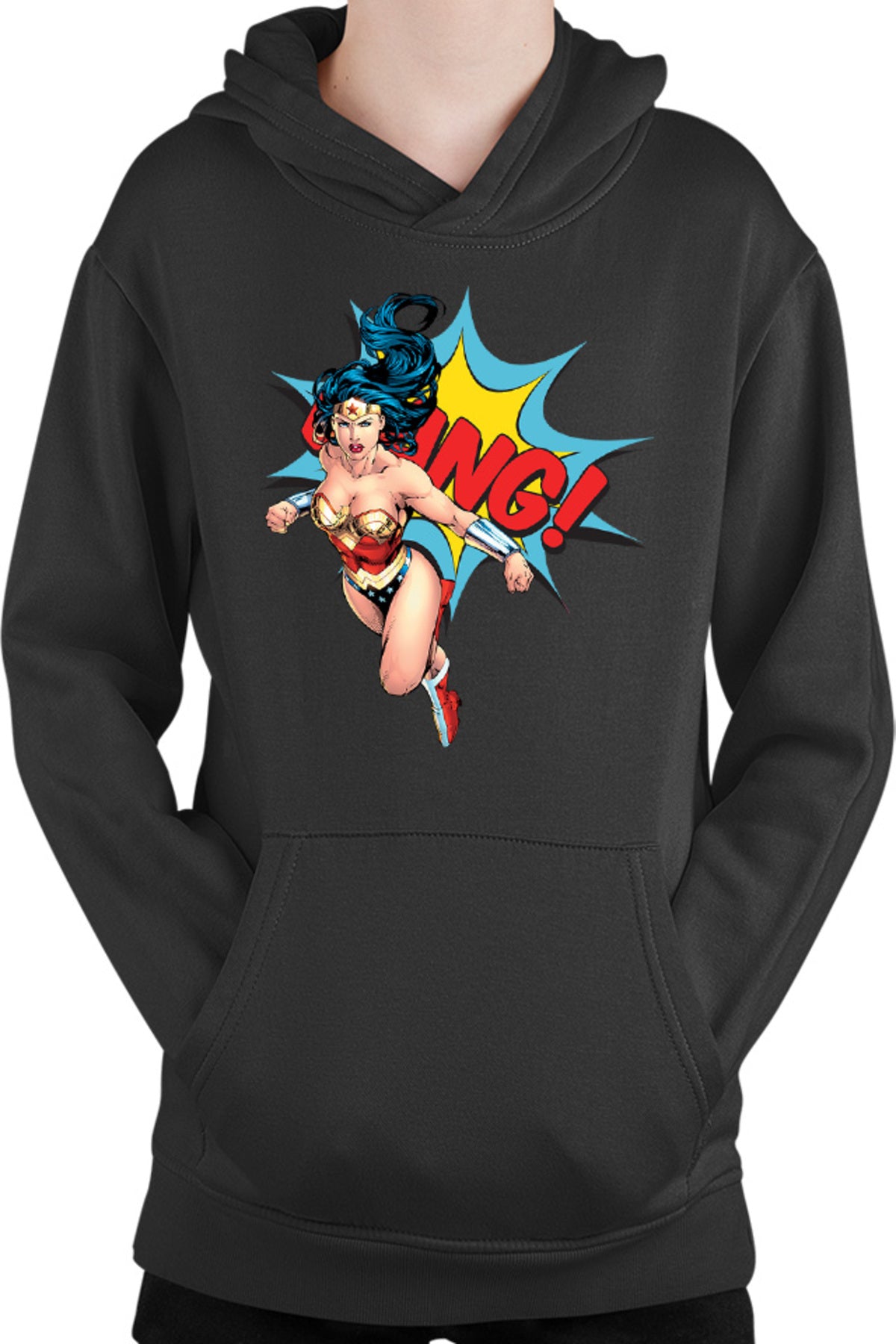 Hanorac copii Wonder Woman Bang Super Girl Powers Stunning Marvel Action