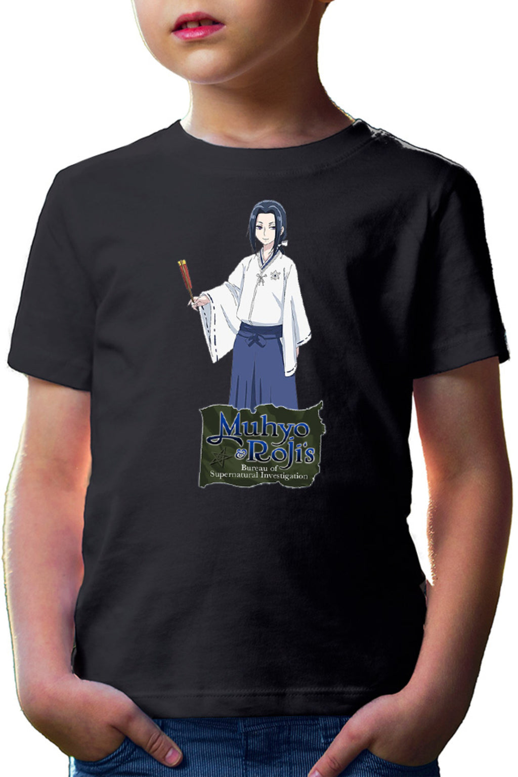 Tricou copii Muhyo Roji Goryo Hakama Traditional Fan Japan Anime
