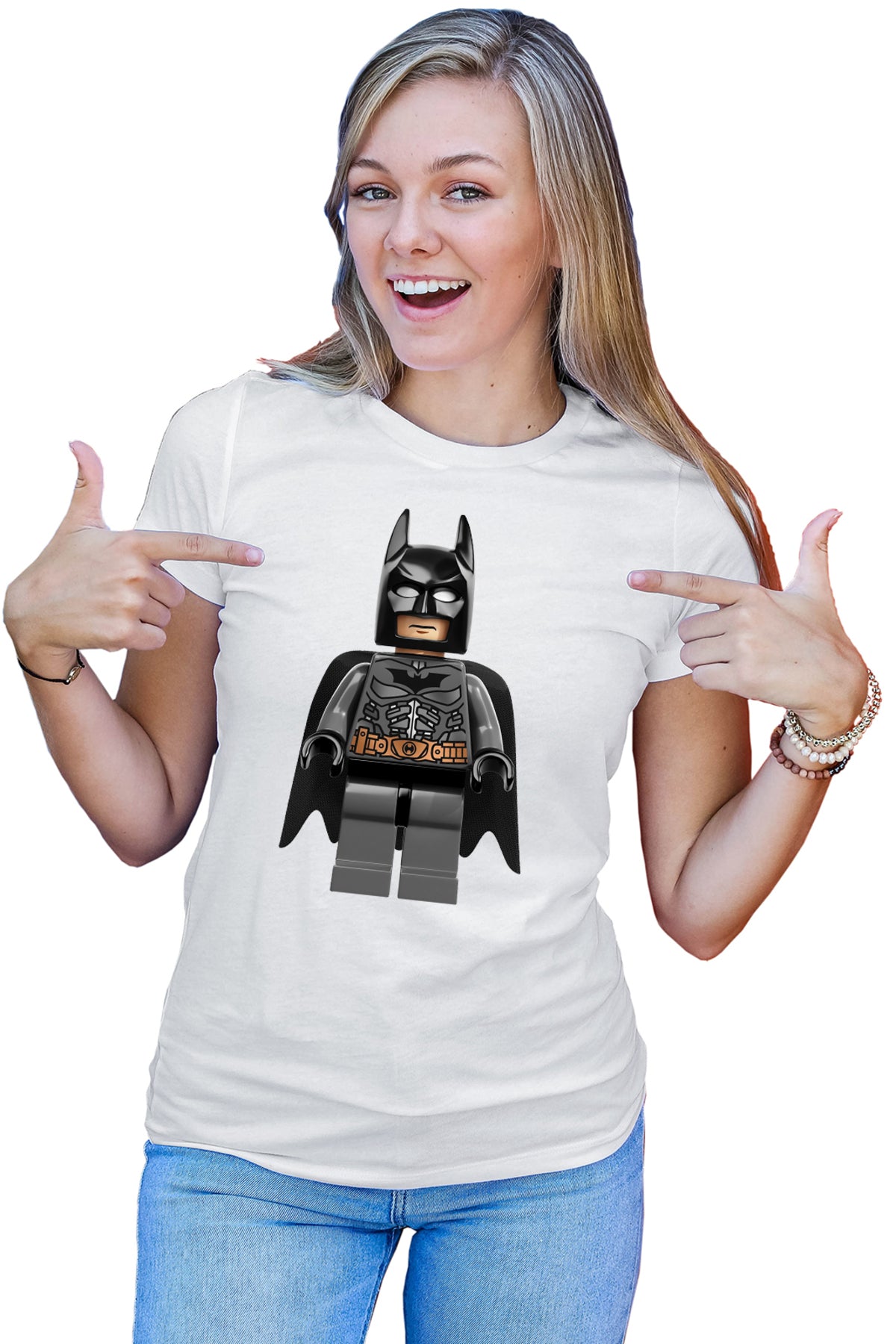 Tricou dama Batman Minifig Super Heroes Movie