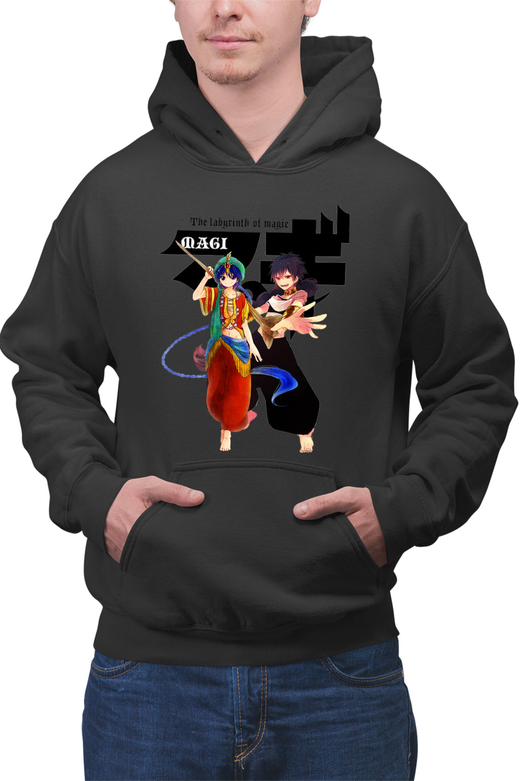 Hanorac barbati Magi The Labyrinth of Magic Alladin Judar Fight Pose Logo