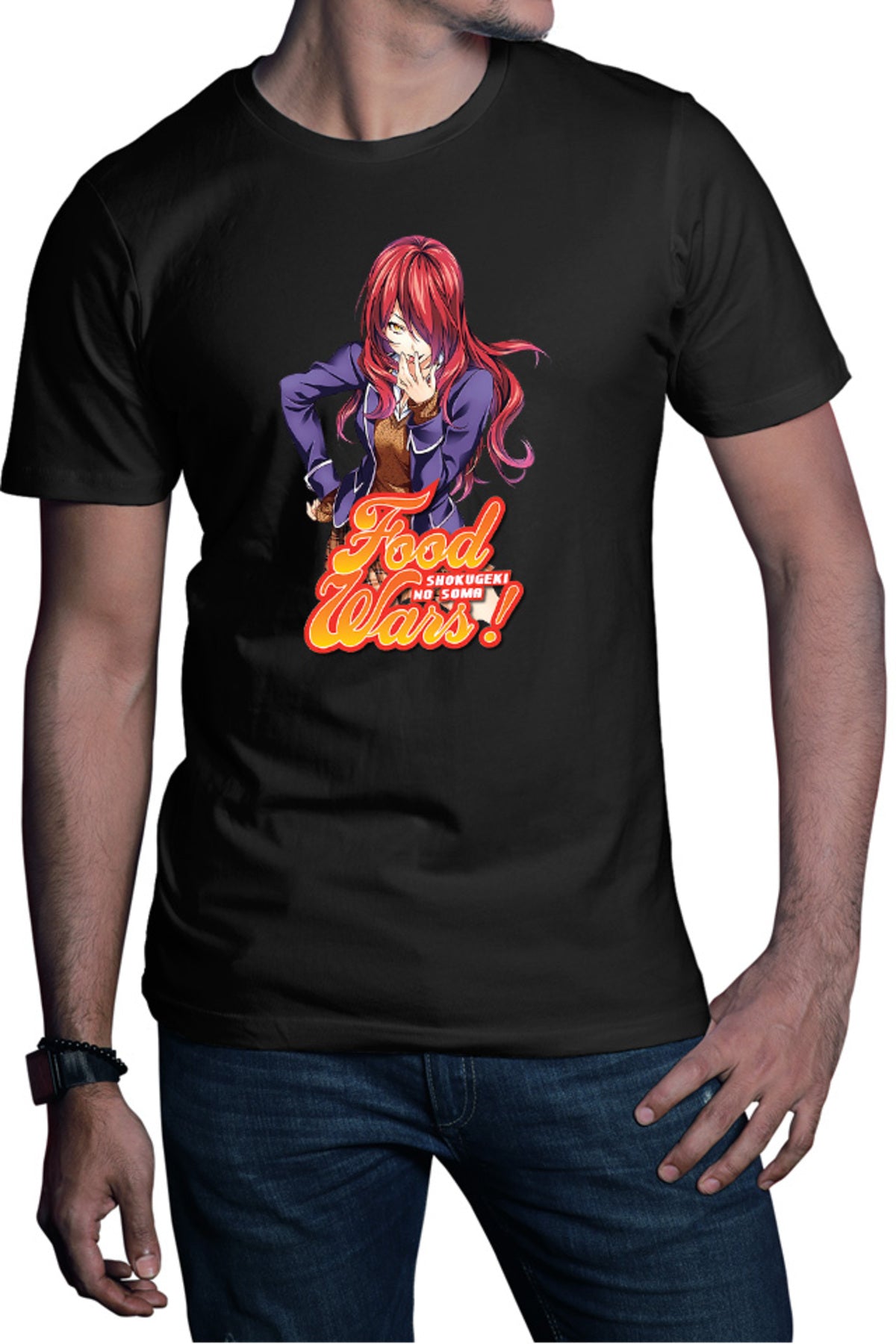 Tricou barbati Food Wars Kobayashi Rindou School Uniform