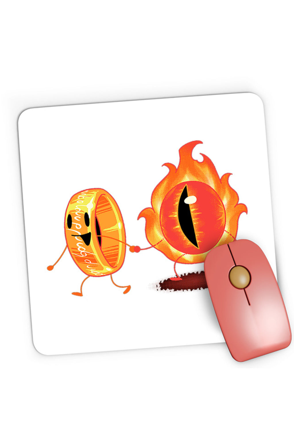 Mousepad Gaming Lord of the Rings Eye Cute Illustration Friends Drama, 21x19 cm