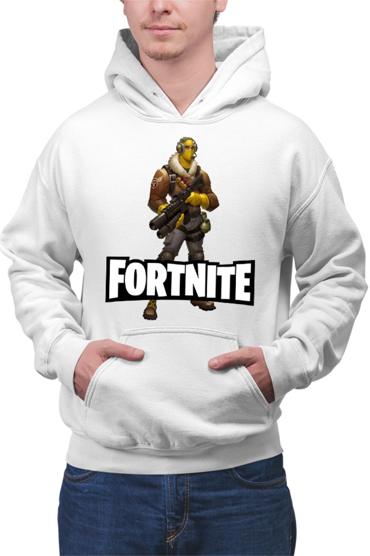 Hanorac barbati Fortnite Mask Male Arena Zone Gameplay Pro
