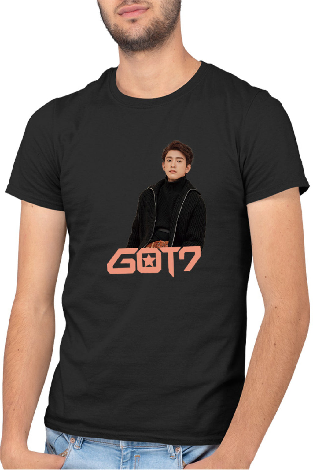 Tricou barbati Got7 Jinyoung y Idol Korean American Winter Concept