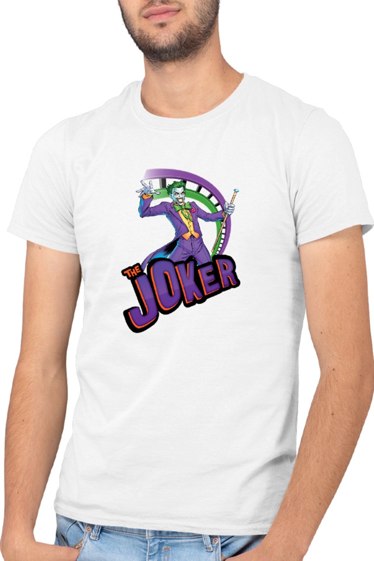 Tricou barbati Joker Happy American Comic Books