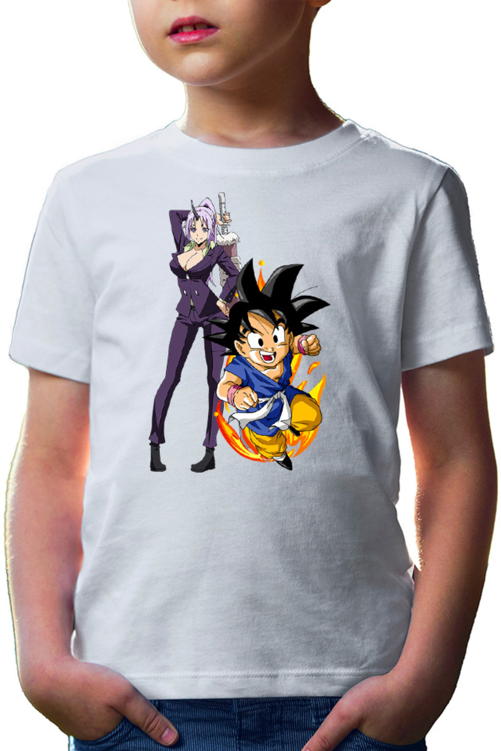 Tricou copii TenSura Slime Isekai Shion Son Goku Shounen Anime