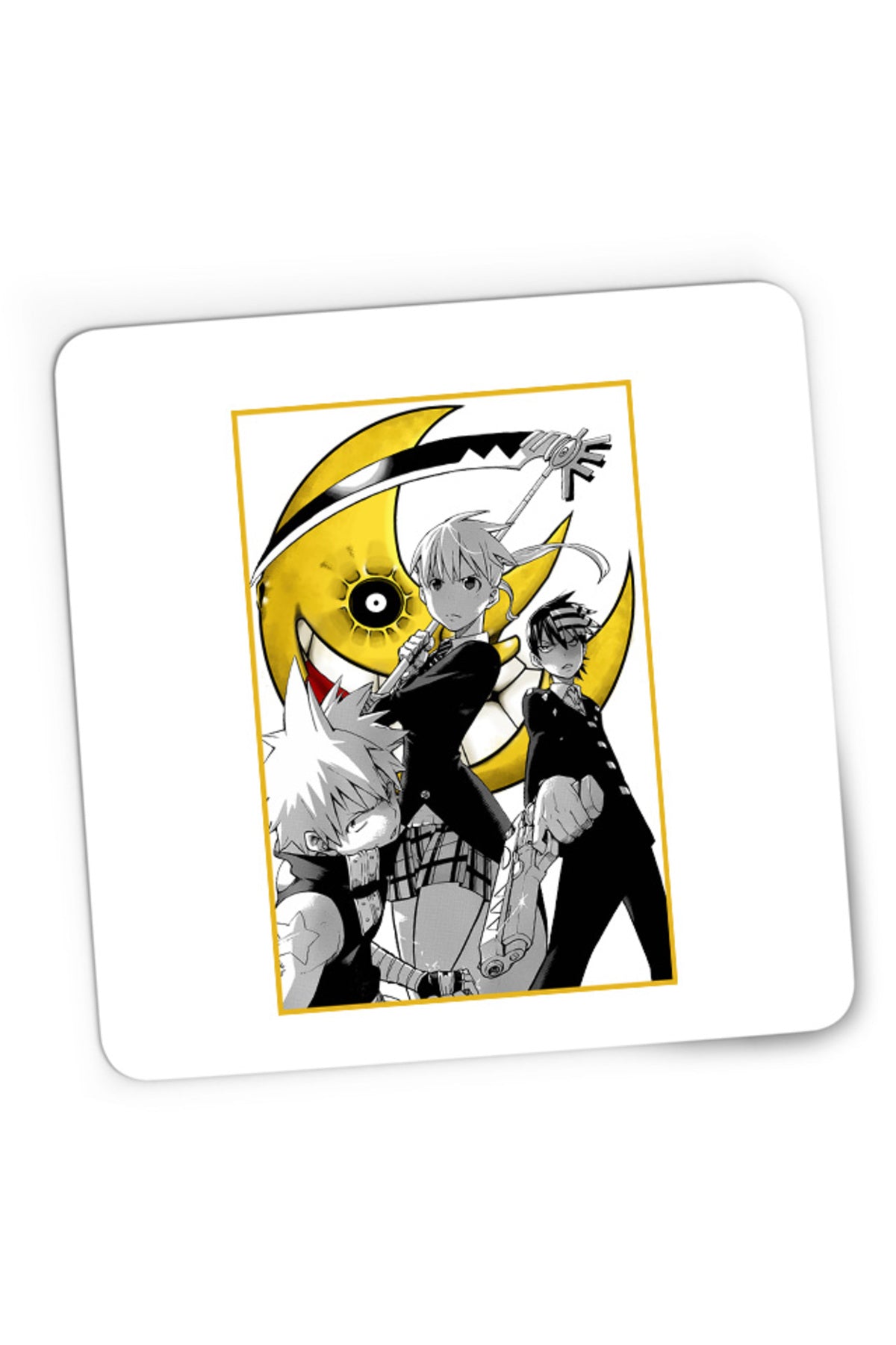 Mousepad Gaming Soul Eater Group Death The Kid Black Star Soul Maka, 21x19 cm