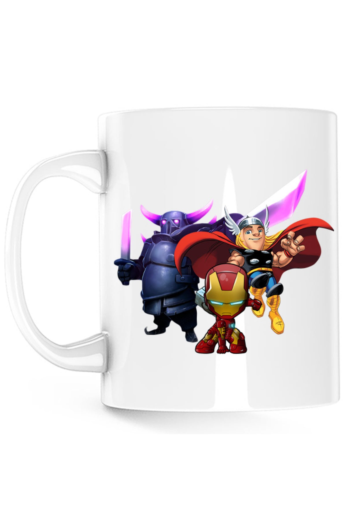 Cana Clash of Clans Massive Tank HP Thor Iron Man Super Power, alba, 330 ml