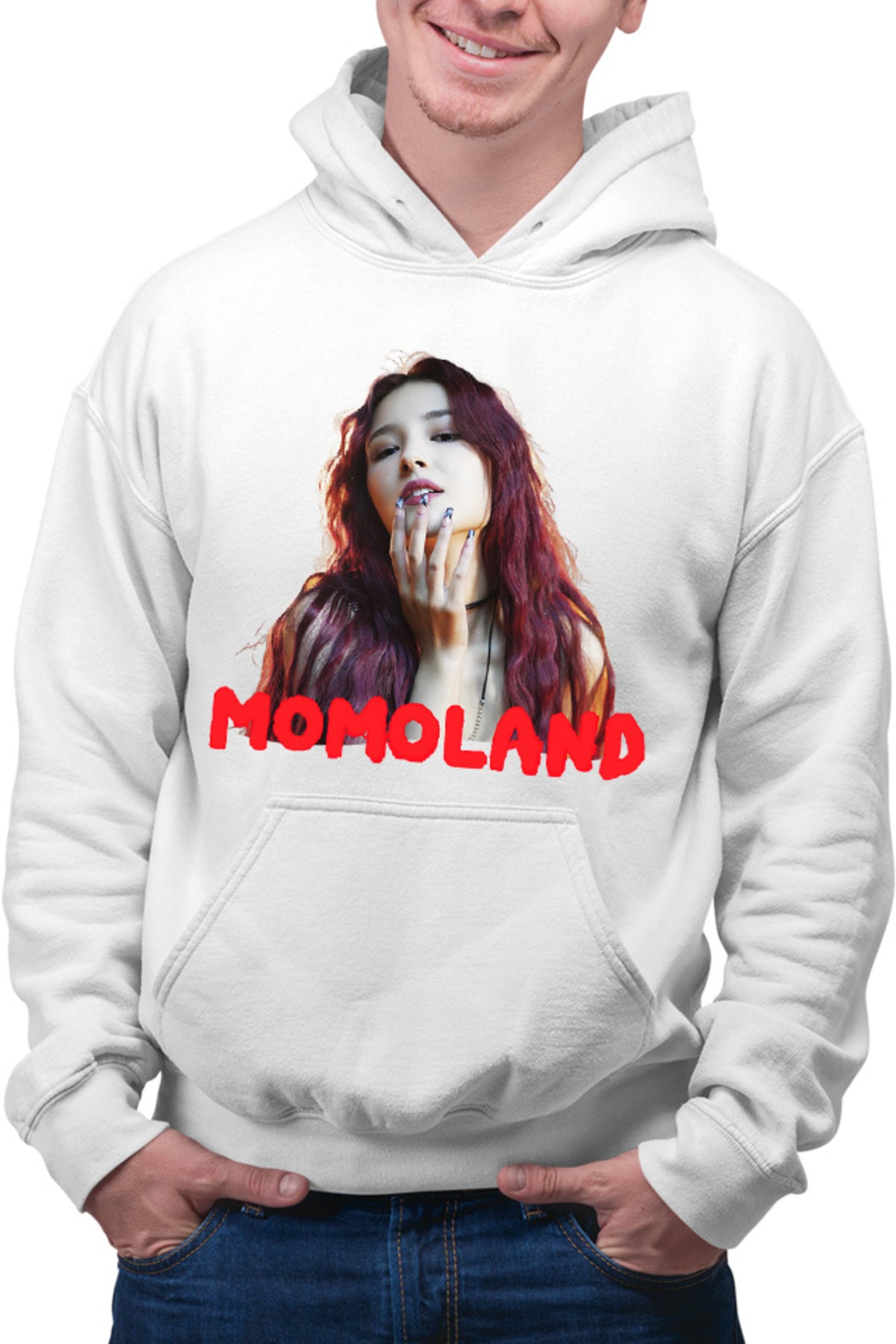 Hanorac barbati Momoland Red Head y K-Pop Idol Music