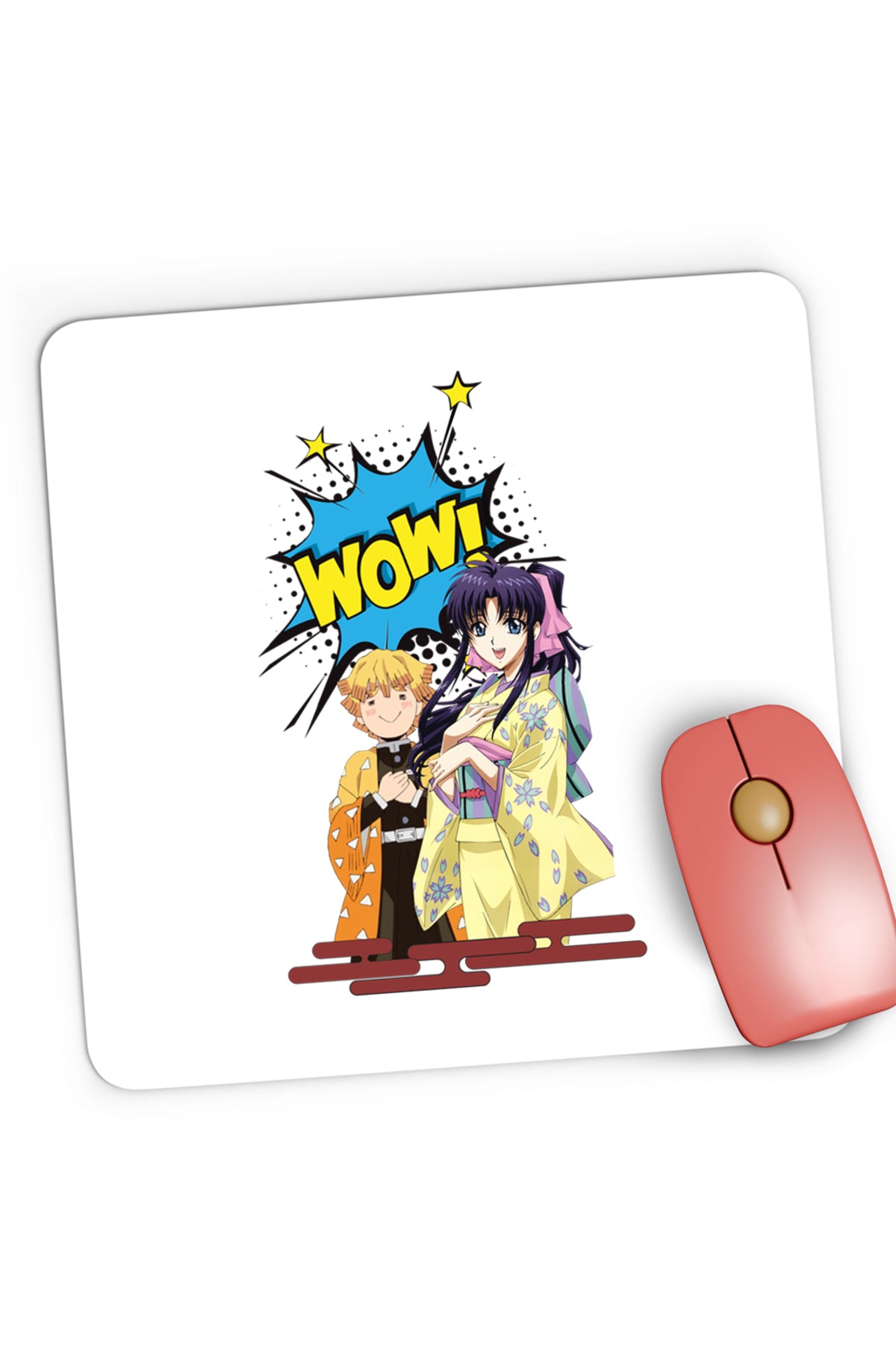 Mousepad Gaming Rurouni Kenshin Zenitsu Love Kaori Himura, 21x19 cm