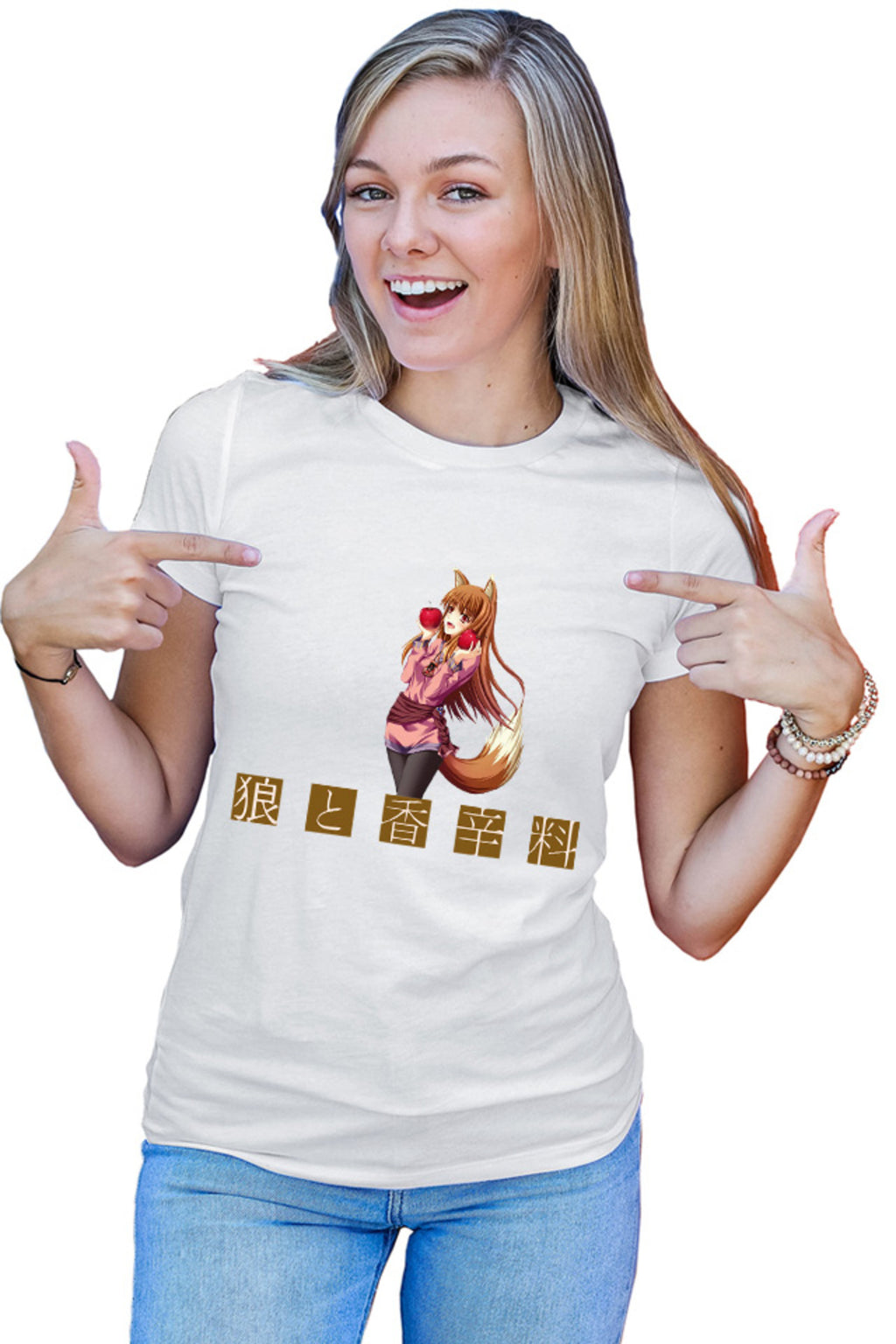 Tricou dama Spice And Wolf Holo Love Adventure Fantasy