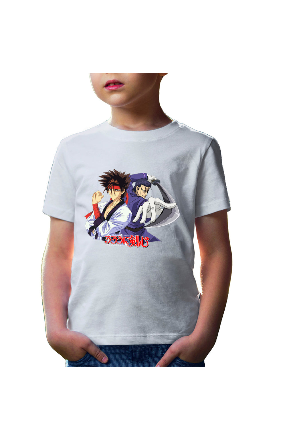 Tricou copii Rurouni Kenshin Hajime Sanosuke Duo Spada