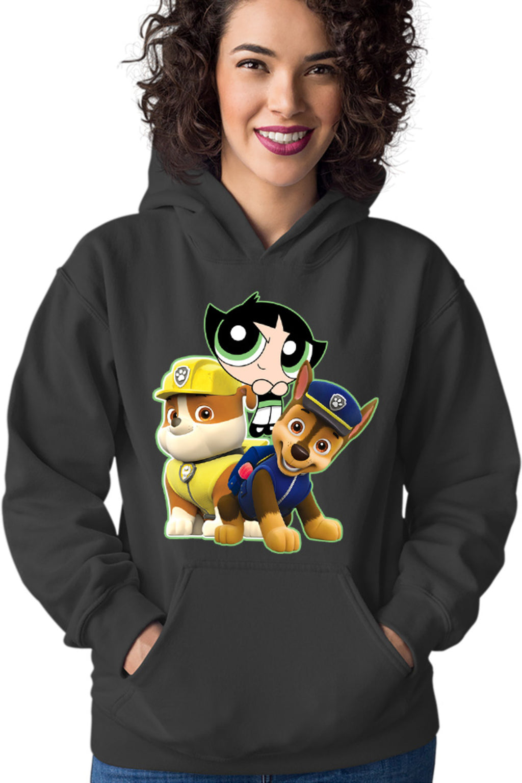 Hanorac dama Paw Patrol Buttercup Powerpuff Girls Police Pup