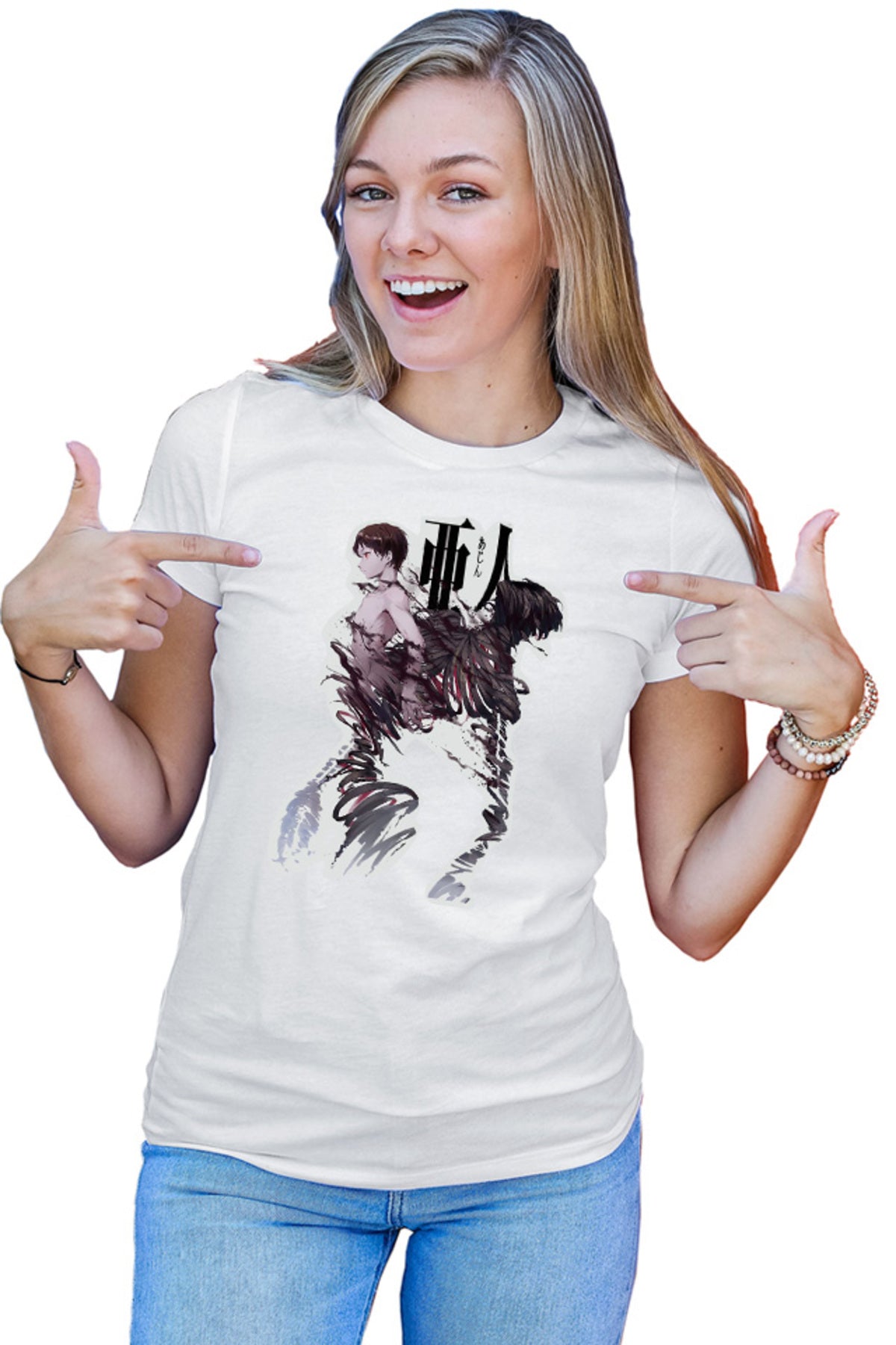 Tricou dama Ajin Non Destructive Biological Weapons Anime Cosplay