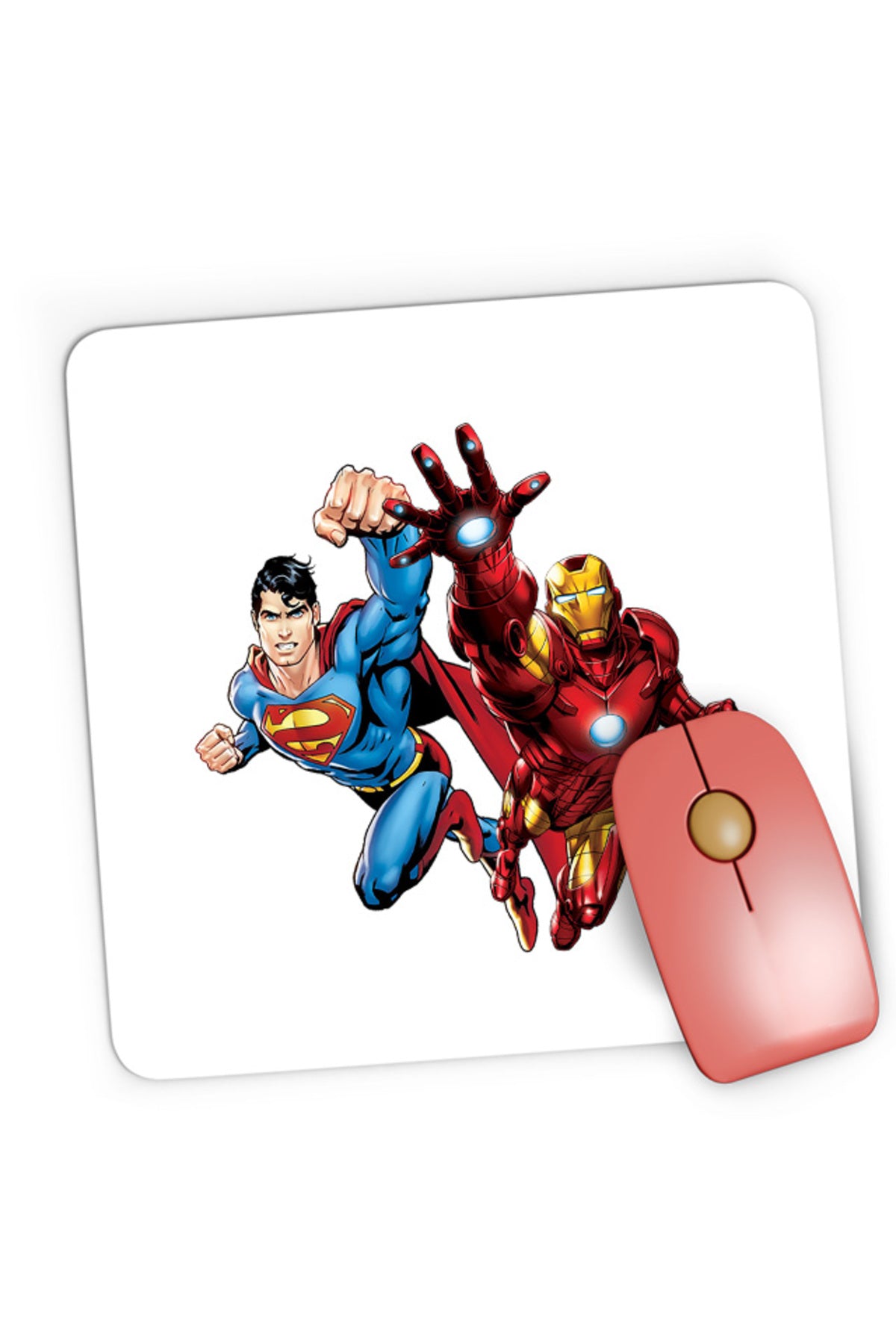 Mousepad Gaming Ironman Superman Power Suit Marvel Comics, 21x19 cm