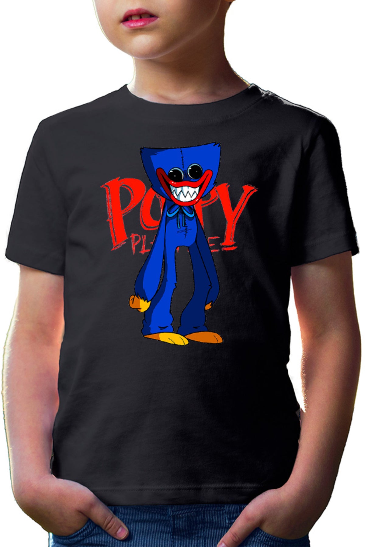 Tricou copii Huggy Wuggy Horror RPG Game Puzzle Poppy Play Time